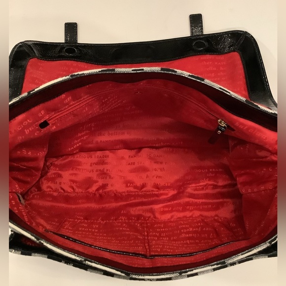 Kate spade canvas and patient satchel - Picture 7 of 8